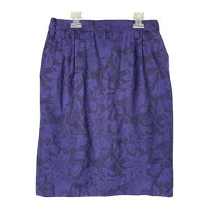 Pendleton Floral Wool Knee length Midi skirt Floral Quiet Luxury Career wear
